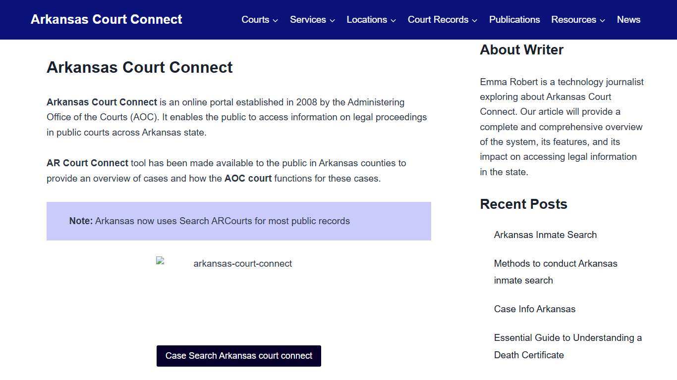 What is Arkansas Court Connect : Case info Arkansas [2026]